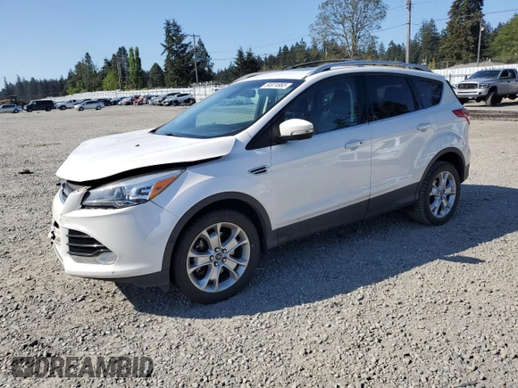 2016 Ford Escape Titanium with VIN 1FMCU9JX5GUC44579, listed as a Copart auction lot 54974965 with 113,776 mi miles and Salvage Title. Bid and sale history available at DreamBid. Image 1.