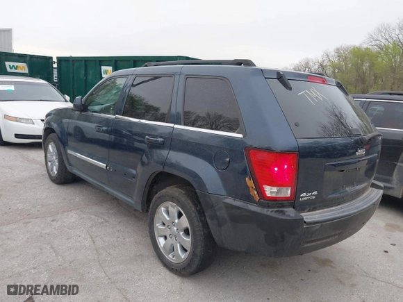 2009 Jeep Grand Cherokee Limited with VIN 1J8GR58K99C551782, listed as a IAAI auction lot 41817563 with 258,407 mi miles. Bid and sale history available at carsss.com. Image 3.
