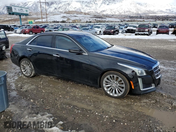 2014 Cadillac CTS Luxury AWD with VIN 1G6AX5S38E0160464, listed as a Copart auction lot 45675495 with 132,439 mi miles and Salvage Title. Bid and sale history available at DreamBid. Image 4.