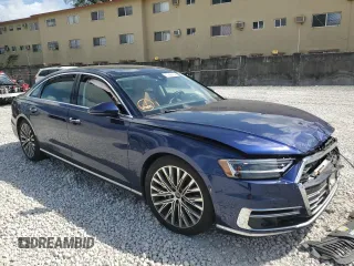 2021 Audi A8 with VIN WAU8DAF81MN007524, listed as a Copart auction lot 47288704 with 27,866 mi miles. Bid and sale history available at carsss.com. Image 4.
