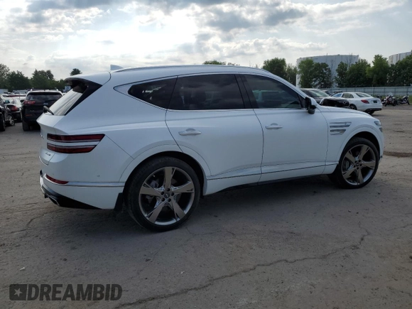 2024 Genesis GV80 with VIN KMUHCESC9RU163909, listed as a Copart auction lot 64429035 with 12,338 mi miles and Salvage title. Bid and sale history available at DreamBid. Image 3.