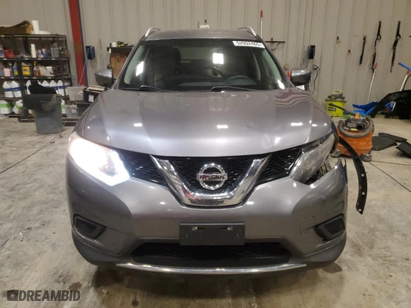 2016 Nissan Rogue S with VIN KNMAT2MV7GP593516, listed as a Copart auction lot 52002465 with 161,782 mi miles and Clean Title. Bid and sale history available at carsss.com. Image 5.