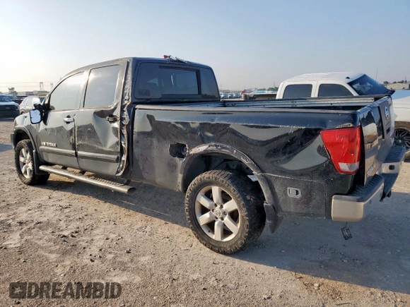 2008 Nissan Titan with VIN 1N6BA07F08N310449, listed as a Copart auction lot 58926115 with 323,607 mi miles and Salvage title. Bid and sale history available at DreamBid. Image 2.