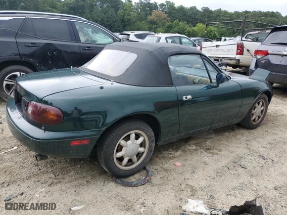 1991 Mazda MX-5 Miata Special Edition with VIN JM1NA3510M0232433, listed as a Copart auction lot 60387174 with 192,365 mi miles and Salvage Title. Bid and sale history available at carsss.com. Image 3.
