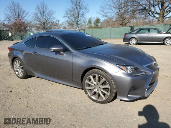 2016 Lexus RC 300 F Sport with VIN JTHSM5BC1G5000439, listed as a Copart auction lot 50539755 with 36,401 mi miles and Salvage Title. Bid and sale history available at DreamBid. Image 4.