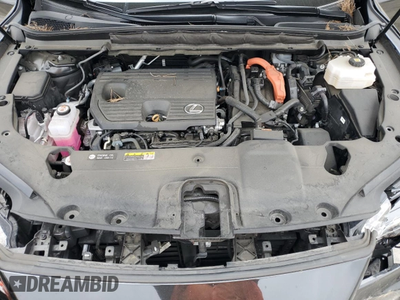 2023 Lexus RX 350h with VIN 2T2BBMCA9PC017082, listed as a Copart auction lot 56201845 with 3,605 mi miles and Salvage title. Bid and sale history available at DreamBid. Image 12.