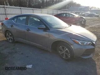 2022 Nissan Sentra SV with VIN 3N1AB8CV6NY210123, listed as a Copart auction lot 42646245 with 13,254 mi miles and Salvage Title. Bid and sale history available at carsss.com. Image 4.