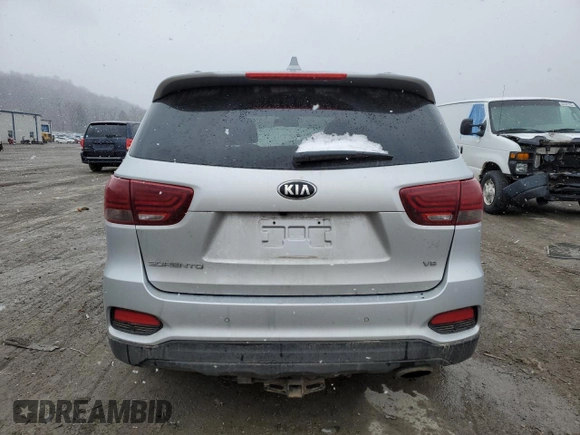2019 Kia Sorento LX with VIN 5XYPGDA59KG544134, listed as a Copart auction lot 50626655 with 84,357 mi miles and Salvage Title. Bid and sale history available at DreamBid. Image 6.