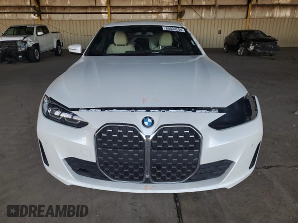 2023 BMW 4 Series 430i xDrive with VIN WBA73AV06PFN88754, listed as a Copart auction lot 80533254 with 28,502 mi miles and Salvage title. Bid and sale history available at DreamBid. Image 5.