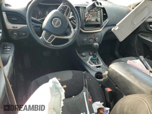 2017 Jeep Cherokee Sport with VIN 1C4PJMAB1HW563201, listed as a Copart auction lot 59742435 with 149,423 mi miles and Salvage title. Bid and sale history available at DreamBid. Image 8.