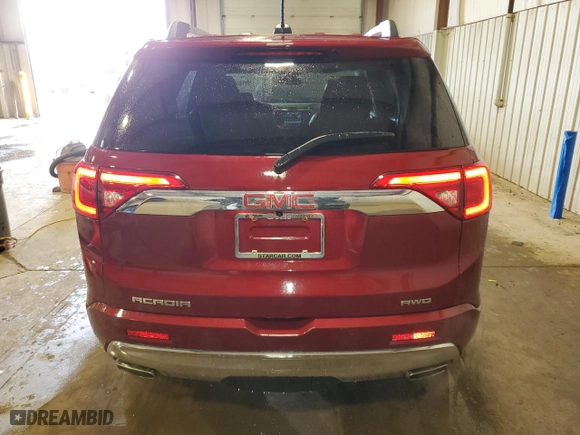 2017 GMC Acadia Denali with VIN 1GKKNXLS8HZ316371, listed as a Copart auction lot 53024865 with 76,019 mi miles and Salvage Title. Bid and sale history available at carsss.com. Image 6.
