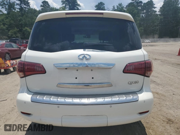 2016 Infiniti QX80 with VIN JN8AZ2NF3G9613436, listed as a Copart auction lot 62862395 with 116,374 mi miles and Salvage title. Bid and sale history available at DreamBid. Image 6.