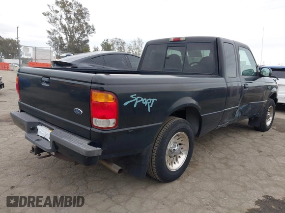 1999 Ford Ranger XL with VIN 1FTYR14X8XTA10015, listed as a IAAI auction lot 42068644 with 52,621 mi miles. Bid and sale history available at carsss.com. Image 4.