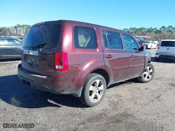 2013 Honda Pilot EX-L with VIN 5FNYF3H52DB026514, listed as a IAAI auction lot 41329658 with 124,885 mi miles. Bid and sale history available at carsss.com. Image 4.