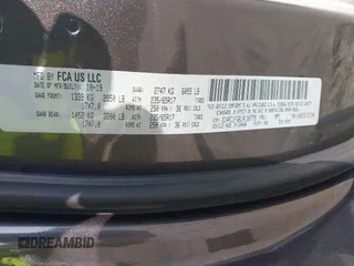 2020 Chrysler Pacifica Touring with VIN 2C4RC1FG6LR120775, listed as a IAAI auction lot 42562876 with 119,853 mi miles and . Bid and sale history available at DreamBid. Image 8.