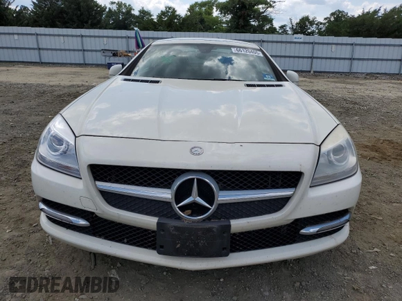 2012 Mercedes-Benz SLK 250 with VIN WDDPK4HA6CF038028, listed as a Copart auction lot 66120405 with 201,771 mi miles and Salvage title. Bid and sale history available at DreamBid. Image 5.
