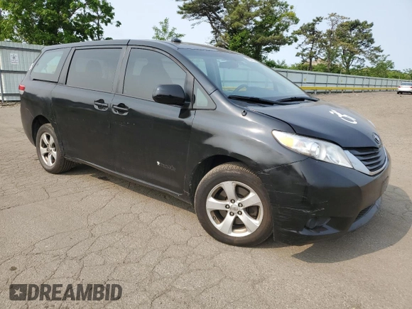 2014 Toyota Sienna L z VIN 5TDZK3DC4ES489028, wystawiony jako Copart lot #59354265 z przebiegiem 196 353 mil mil oraz Czysty tytuł • Clean title. Historia ofert i sprzedaży dostępna na DreamBid. Obrazek 4.