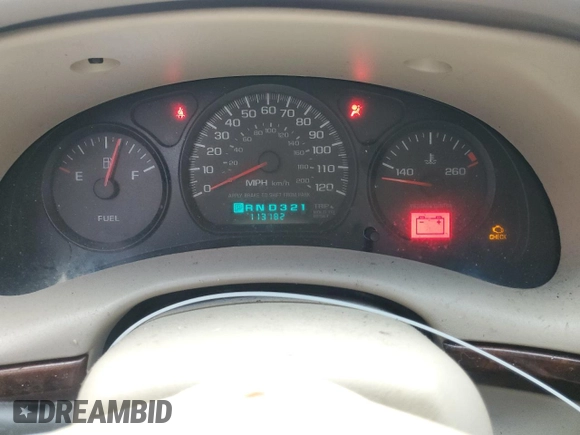 2002 Chevrolet Impala z VIN 2G1WF55E929353560, wystawiony jako Copart lot #54259205 z przebiegiem 113 182 mil mil oraz Szkoda całkowita • Salvage title. Historia ofert i sprzedaży dostępna na DreamBid. Obrazek 9.