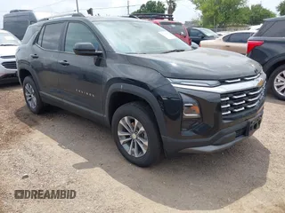 2025 Chevrolet Equinox FWD LT with VIN 3GNAXHEG1SL302446, listed as a IAAI auction lot 42109850 with 584 mi miles and . Bid and sale history available at DreamBid. Image 1.