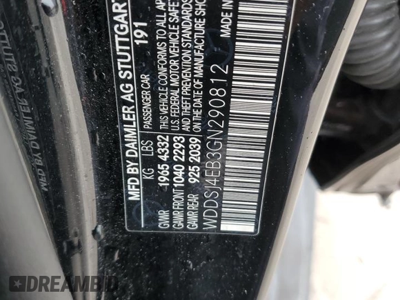 2016 Mercedes-Benz CLA with VIN WDDSJ4EB3GN290812, listed as a Copart auction lot 50274385 with 78,531 mi miles and Non Repairable. Bid and sale history available at carsss.com. Image 14.