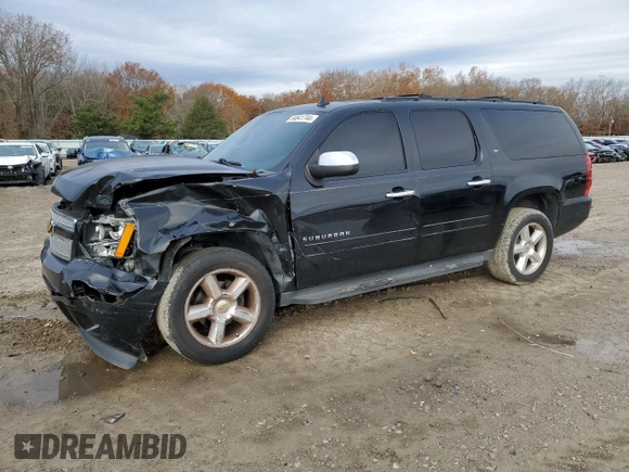 2014 Chevrolet Suburban LT with VIN 1GNSCJE01ER222961, listed as a Copart auction lot 84841744 with 168,131 mi miles and Salvage title. Bid and sale history available at DreamBid. Image 1.