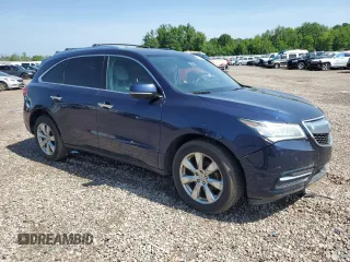 2015 Acura MDX Advance with VIN 5FRYD4H84FB017966, listed as a Copart auction lot 61664895 with Not provided miles and Salvage title. Bid and sale history available at DreamBid. Image 4.