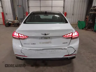 2015 Hyundai Genesis 3.8L with VIN KMHGN4JE5FU090728, listed as a IAAI auction lot 42031915 with 156,755 mi miles. Bid and sale history available at carsss.com. Image 16.