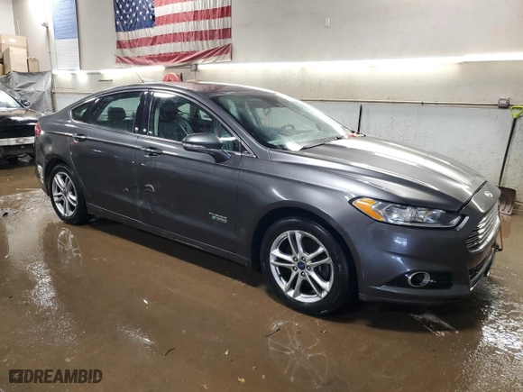 2016 Ford Fusion Energi Titanium with VIN 3FA6P0SU5GR273201, listed as a Copart auction lot 46515045 with 106,972 mi miles and Clean Title. Bid and sale history available at carsss.com. Image 4.