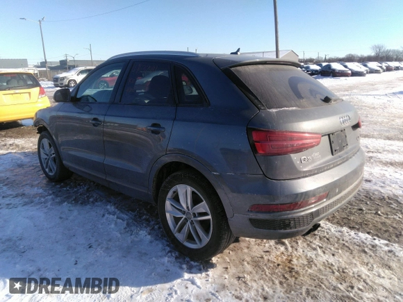 2017 Audi Q3 Premium with VIN WA1ECCFSXHR014173, listed as a IAAI auction lot 41637591 with 165,508 mi miles. Bid and sale history available at carsss.com. Image 3.