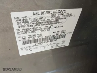 2012 Ford Flex Limited with VIN 2FMGK5DC3CBD09180, listed as a IAAI auction lot 42084718 with 146,131 mi miles. Bid and sale history available at carsss.com. Image 9.