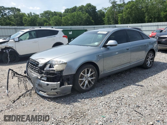 2010 Audi A6 Premium Plus with VIN WAUFGAFB5AN037275, listed as a Copart auction lot 58584415 with 128,628 mi miles and Salvage title. Bid and sale history available at DreamBid. Image 1.