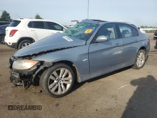 2006 BMW 3 Series 325i with VIN WBAVB17526NK40599, listed as a Copart auction lot 56296954 with 0 mi miles and Salvage Title. Bid and sale history available at carsss.com. Image 1.
