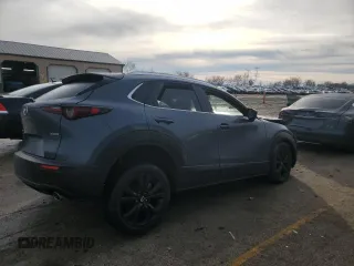 2023 Mazda CX-30 S Carbon Edition with VIN 3MVDMBCM8PM530335, listed as a Copart auction lot 43422075 with Not Provided miles and Salvage Title. Bid and sale history available at DreamBid. Image 3.