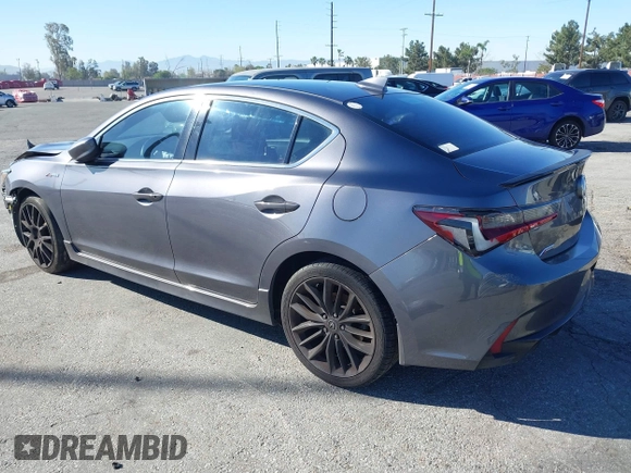 2019 Acura ILX w/Premium/A-Spec Pkg with VIN 19UDE2F82KA006344, listed as a IAAI auction lot 41496063 with 87,498 mi miles. Bid and sale history available at carsss.com. Image 3.