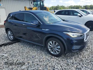 2020 Infiniti QX50 Luxe with VIN 3PCAJ5M11LF118551, listed as a Copart auction lot 63220285 with 87,869 mi miles and Clean title. Bid and sale history available at DreamBid. Image 4.