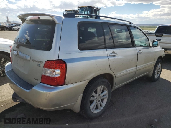 2006 Toyota Highlander Hybrid with VIN JTEDW21A660001614, listed as a Copart auction lot 71532244 with 302,466 mi miles and Salvage Title. Bid and sale history available at carsss.com. Image 3.