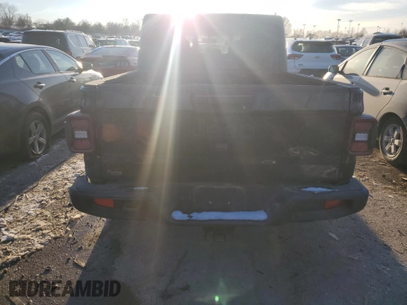2022 Jeep Gladiator Sport S with VIN 1C6HJTAG3NL108851, listed as a Copart auction lot 38134614 with 17,017 mi miles and Salvage title. Bid and sale history available at DreamBid. Image 6.