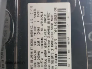2012 Acura TSX Special Edition с VIN JH4CU2F81CC015473, выставлен на аукционе Copart как лот 53872175 с пробегом 106 893 миль миль и Списание • Salvage title. История ставок и продаж доступна на DreamBid. Изображение 12.