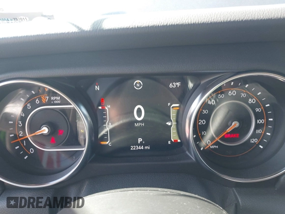 2021 Jeep Gladiator Overland z VIN 1C6HJTFG3ML588042, wystawiony jako IAAI lot #41730427 z przebiegiem 22 344 mil mil oraz . Historia ofert i sprzedaży dostępna na DreamBid. Obrazek 7.