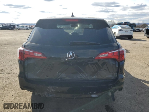 2016 Acura RDX with VIN 5J8TB4H30GL010101, listed as a Copart auction lot 47053925 with 131,365 mi miles and Salvage Title. Bid and sale history available at carsss.com. Image 6.