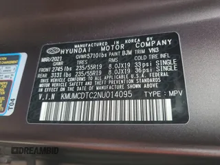 2022 Genesis GV70 Sport z VIN KMUMCDTC2NU014095, wystawiony jako Copart lot #44108555 z przebiegiem 37 154 mil mil oraz Szkoda całkowita • Salvage title. Historia ofert i sprzedaży dostępna na DreamBid. Obrazek 13.