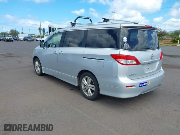 2014 Nissan Quest S with VIN JN8AE2KP7E9100163, listed as a IAAI auction lot 42235765 with 134,016 mi miles and . Bid and sale history available at DreamBid. Image 3.