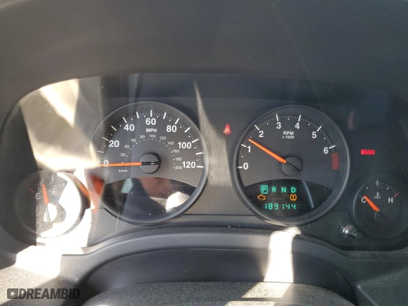2012 Jeep Compass Latitude with VIN 1C4NJDEB1CD650991, listed as a Copart auction lot 52530055 with 189,144 mi miles and Clean Title. Bid and sale history available at carsss.com. Image 9.