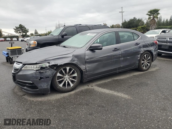 2017 Acura TLX w/Technology Pkg with VIN 19UUB1F5XHA001068, listed as a Copart auction lot 48588985 with 60,850 mi miles and Salvage Title. Bid and sale history available at carsss.com. Image 1.