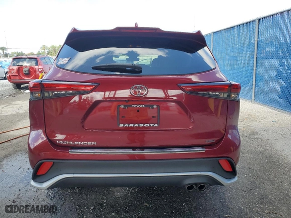 2022 Toyota Highlander XSE with VIN 5TDLZRAH7NS131474, listed as a Copart auction lot 51519625 with 74,070 mi miles and Salvage Title. Bid and sale history available at carsss.com. Image 6.