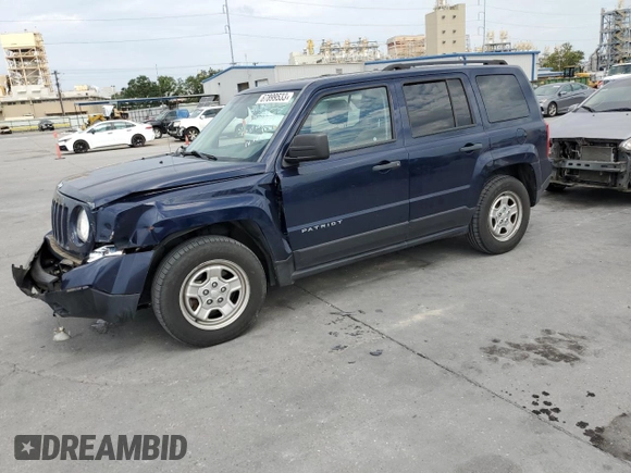 2016 Jeep Patriot Sport with VIN 1C4NJPBA5GD561198, listed as a Copart auction lot 78675303 with 75,132 mi miles and Salvage Title. Bid and sale history available at carsss.com. Image 1.
