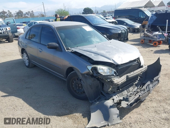 2004 Honda Civic LX with VIN 2HGES16654H579927, listed as a IAAI auction lot 41911814 with 233,803 mi miles. Bid and sale history available at carsss.com. Image 1.