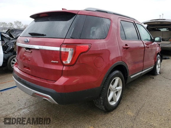2017 Ford Explorer XLT z VIN 1FM5K8D8XHGB51165, wystawiony jako Copart lot #51475445 z przebiegiem 85 422 mil mil oraz Szkoda całkowita • Salvage title. Historia ofert i sprzedaży dostępna na DreamBid. Obrazek 3.