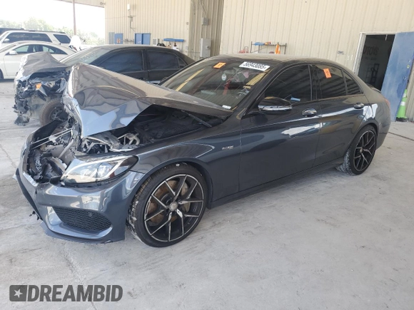 2016 Mercedes-Benz C 450 AMG z VIN 55SWF6EB8GU116241, wystawiony jako Copart lot #56943085 z przebiegiem 106 307 mil mil oraz Szkoda całkowita • Salvage title. Historia ofert i sprzedaży dostępna na DreamBid. Obrazek 1.