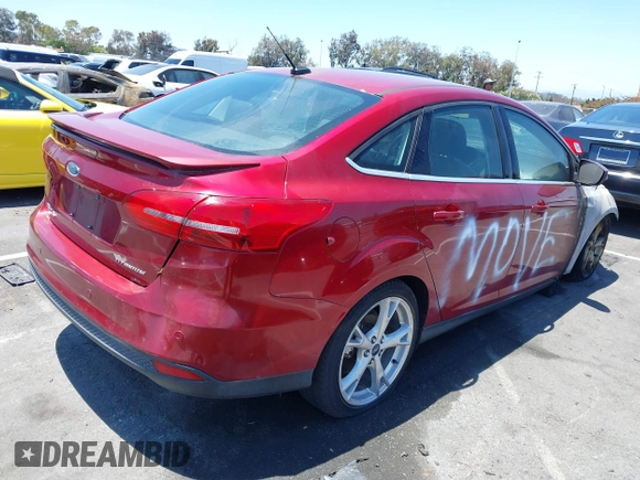 2016 Ford Focus Titanium with VIN 1FADP3J28GL362154, listed as a IAAI auction lot 42624259 with 15,000 mi miles and . Bid and sale history available at DreamBid. Image 4.